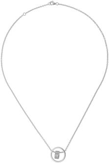 Dames 925 Sterling Zilveren Halsketting - Zilver ZK-7023 - maat