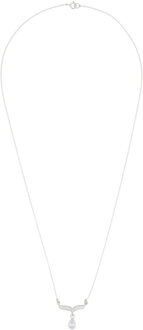 Dames 925 Sterling Zilveren Hanger - Zilver ZH-4855 - One Size