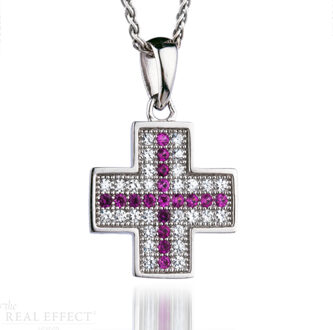 Dames 925 Sterling Zilveren Keten met Hanger - Zilver ZH-7345 - One Size