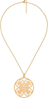 Dames 925 Sterling Zilveren Ketting met Hanger - Goud ZH-6035/2 - One Size
