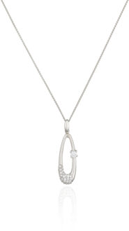 Dames 925 Sterling Zilveren Ketting met Hanger - Zilver PEN-2082