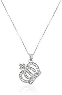 Dames 925 Sterling Zilveren Ketting met Hanger - Zilver ZH-4358