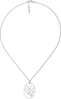 Dames 925 Sterling Zilveren Ketting met Hanger - Zilver ZH-4360