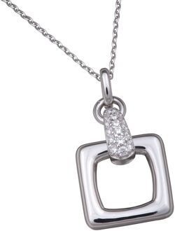 Dames 925 Sterling Zilveren Ketting met Hanger - Zilver ZH-4492
