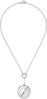 Dames 925 Sterling Zilveren Ketting met Hanger - Zilver ZH-4494 - maat