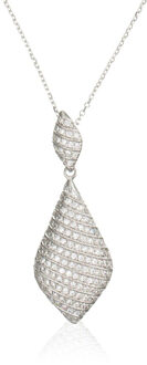 Dames 925 Sterling Zilveren Ketting met Hanger - Zilver ZH-4517