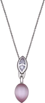 Dames 925 Sterling Zilveren Ketting met Hanger - Zilver ZH-4532