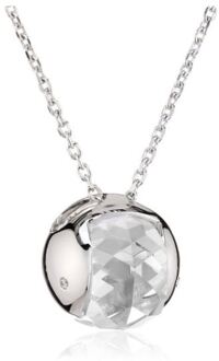 Dames 925 Sterling Zilveren Ketting met Hanger - Zilver ZH-4573 - maat