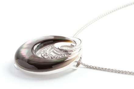 Dames 925 Sterling Zilveren Ketting met Hanger - Zilver ZH-4612