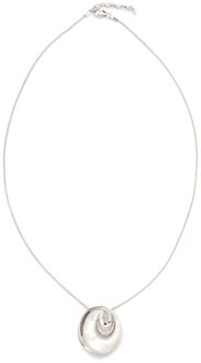 Dames 925 Sterling Zilveren Ketting met Hanger - Zilver ZH-4613