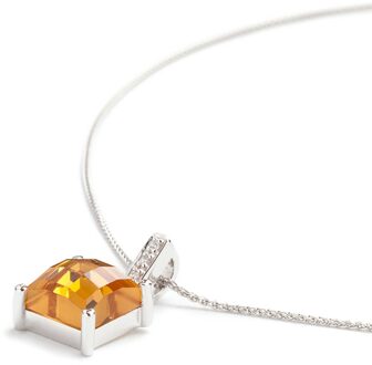 Dames 925 Sterling Zilveren Ketting met Hanger - Zilver ZH-4629