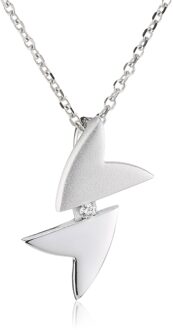 Dames 925 Sterling Zilveren Ketting met Hanger - Zilver ZH-4639