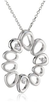 Dames 925 Sterling Zilveren Ketting met Hanger - Zilver ZH-4665