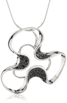 Dames 925 Sterling Zilveren Ketting met Hanger - Zilver ZH-4673