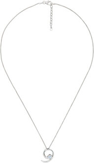 Dames 925 Sterling Zilveren Ketting met Hanger - Zilver ZH-4688 - One Size