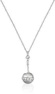 Dames 925 Sterling Zilveren Ketting met Hanger - Zilver ZH-4743