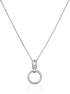 Dames 925 Sterling Zilveren Ketting met Hanger - Zilver ZH-4746
