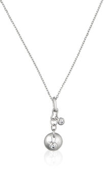 Dames 925 Sterling Zilveren Ketting met Hanger - Zilver ZH-4759