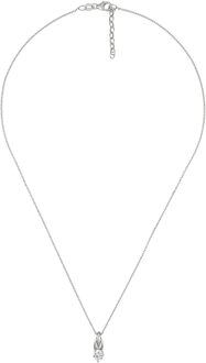 Dames 925 Sterling Zilveren Ketting met Hanger - Zilver ZH-4763