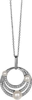 Dames 925 Sterling Zilveren Ketting met Hanger - Zilver ZH-4794