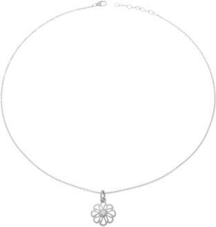 Dames 925 Sterling Zilveren Ketting met Hanger - Zilver ZH-6017