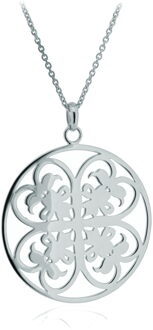 Dames 925 Sterling Zilveren Ketting met Hanger - Zilver ZH-6035