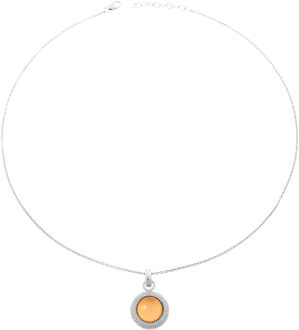 Dames 925 Sterling Zilveren Ketting met Hanger - Zilver ZH-6041/1