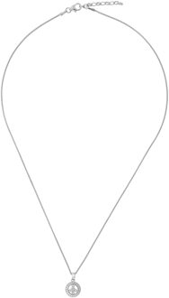 Dames 925 Sterling Zilveren Ketting met Hanger - Zilver ZH-7336 - One Size