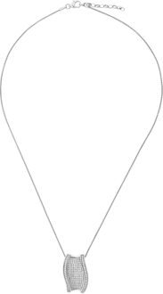 Dames 925 Sterling Zilveren Ketting met Hanger - Zilver ZH-7357