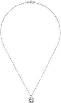 Dames 925 Sterling Zilveren Ketting met Hanger - Zilver ZK-2766 - maat