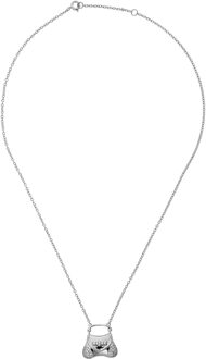 Dames 925 Sterling Zilveren Ketting met Hanger - Zilver ZK-7294