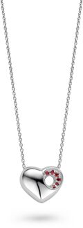 Dames 925 Sterling Zilveren Ketting met Hangertje - Zilver ZH-4668 - maat