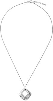 Dames 925 Sterling Zilveren Ketting met Hangertje - Zilver ZH-7353 - One Size