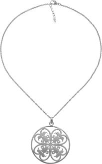 Dames 925 Sterling Zilveren Ketting met Hangertje - Zwart ZH-6035/3