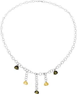 Dames 925 Sterling Zilveren Ketting - Zilver ZK-2684/1