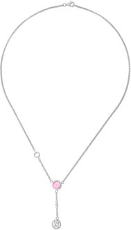 Dames 925 Sterling Zilveren Ketting - Zilver ZK-2750 - One Size