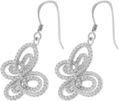 Dames 925 Sterling Zilveren Oorbellen - Zilver ZO-5264