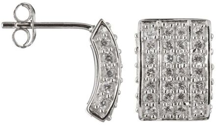 Dames 925 Sterling Zilveren Oorbellen - Zilver ZO-5887