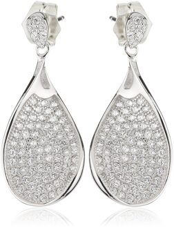 Dames 925 Sterling Zilveren Oorbellen - Zilver ZO-5937