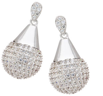 Dames 925 Sterling Zilveren Oorbellen - Zilver ZO-5938 - One Size