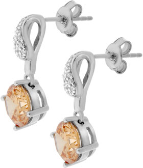 Dames 925 Sterling Zilveren Oorbellen - Zilver ZO-6087