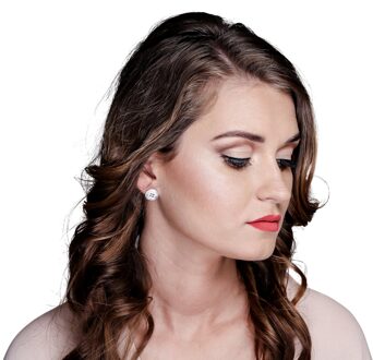 Dames 925 Sterling Zilveren Oorknoppen - Zilver ZO-5256