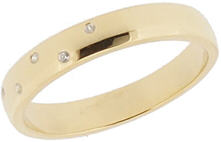 Dames 925 Sterling Zilveren Ring - Goud ZR-7130/G
