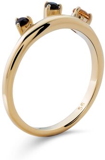 Dames 925 Sterling Zilveren Ring - Goud ZR-7497/G - Q
