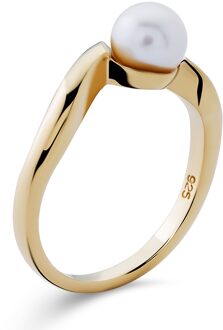 Dames 925 Sterling Zilveren Ring - Goud ZR-7507/G