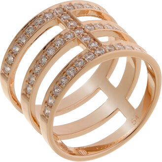 Dames 925 Sterling Zilveren Ring - Rosé ZR-7125/RG