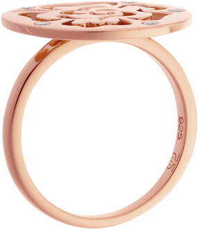 Dames 925 Sterling Zilveren Ring - Roze ZR-7079/1 Rosé - L