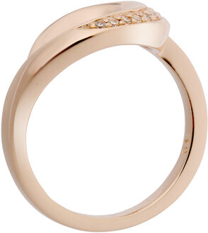 Dames 925 Sterling Zilveren Ring - Roze zr-7366 Rosé - Q