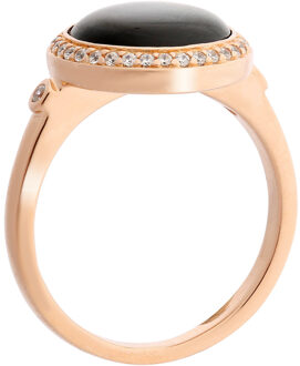 Dames 925 Sterling Zilveren Ring - Roze zr-7367 Rosé - O 1/2