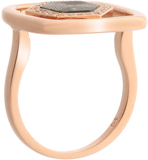 Dames 925 Sterling Zilveren Ring - Roze zr-7372 Rosé - Q
